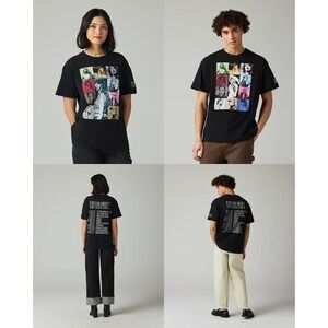 Taylor Swift The Eras Tour Through LA Merch T-Shirt Unisex M Black Short Sleeve